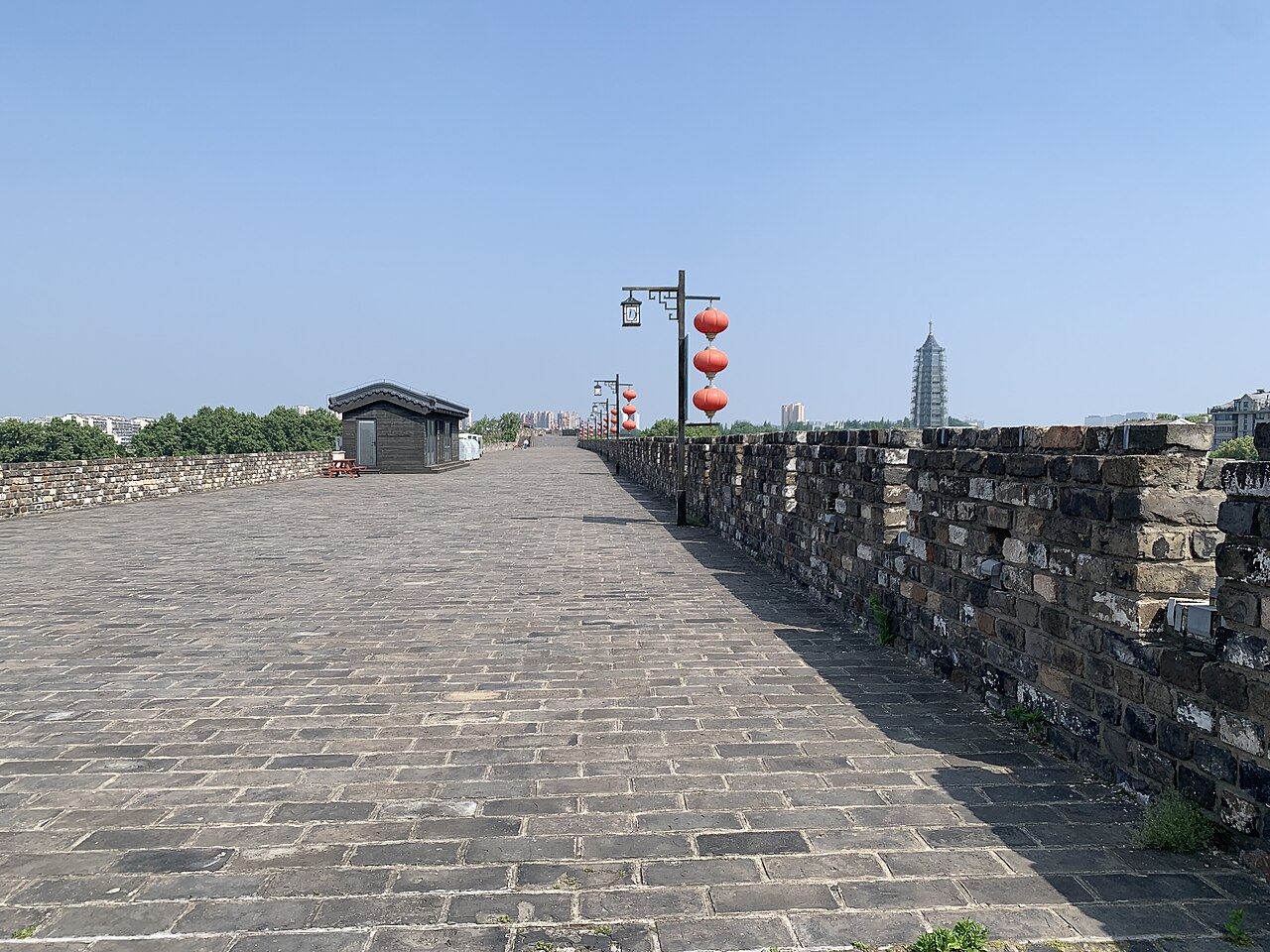A preserved section of the Ming-era Nanjing city wall