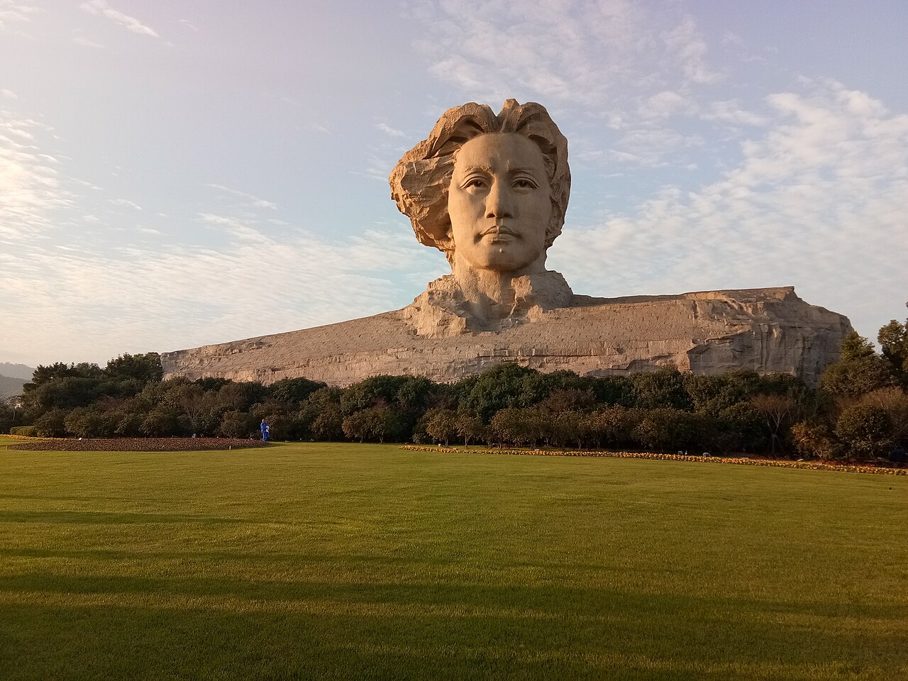 Young Mao Zedong statue on Orange Isle in Changsha