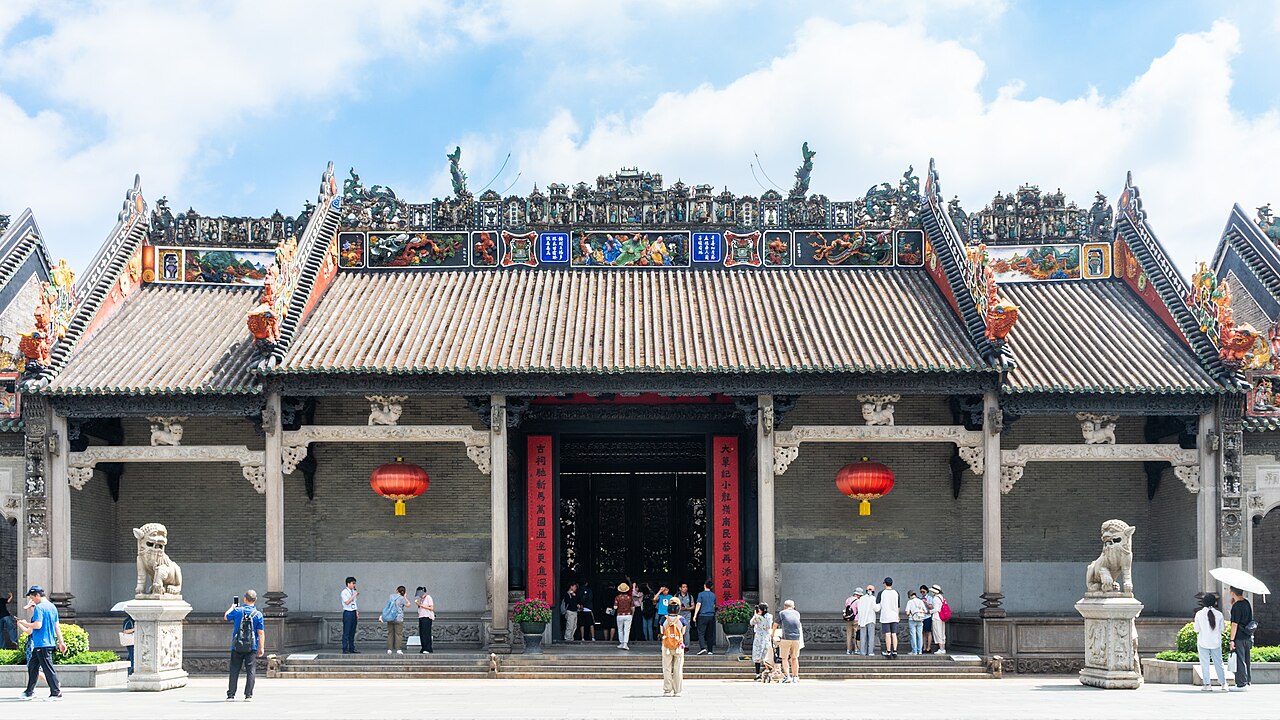 The carved roofs of the Chen Clan Ancestral Hall, Guangzhou