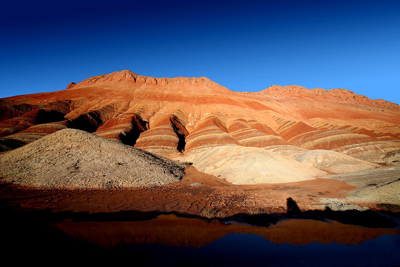 Banded rainbow hills of the Zhangye Danxia