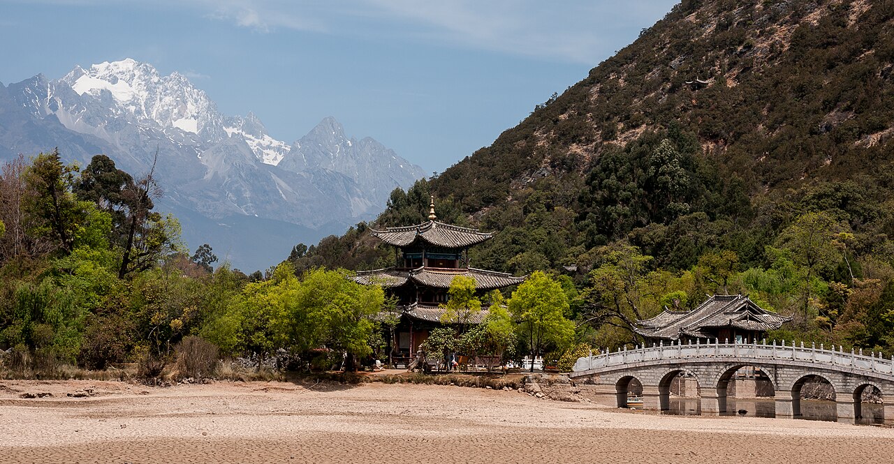Black Dragon Pool with Jade Dragon Snow Mountain reflected, Lijiang