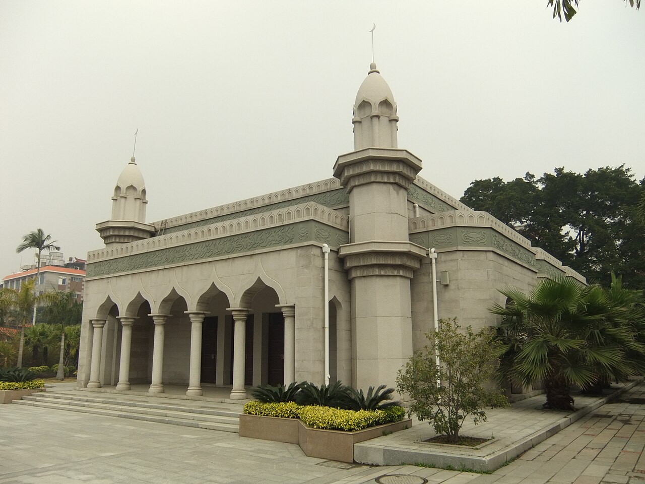 The stone arches and gate of Qingjing Mosque, one of China's oldest mosques