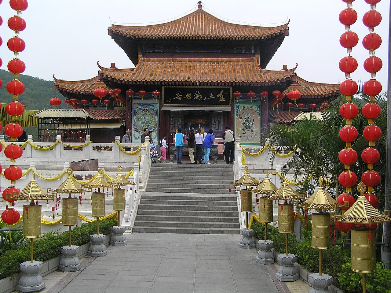 The 108-metre Sea Guanyin statue at the Nanshan Cultural Tourism Zone near Sanya