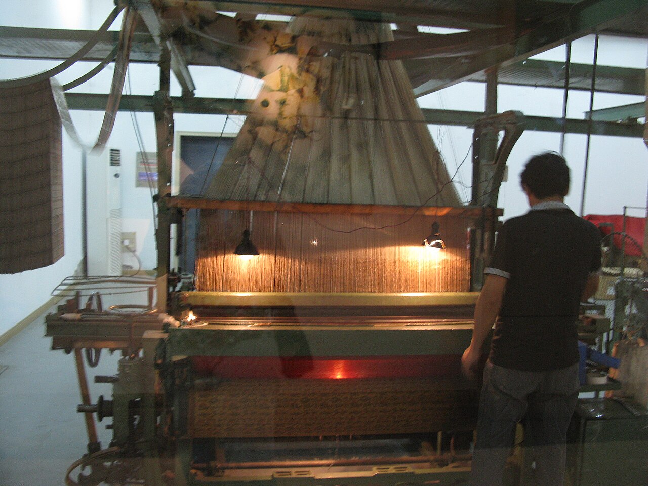A traditional silk-weaving loom, Suzhou