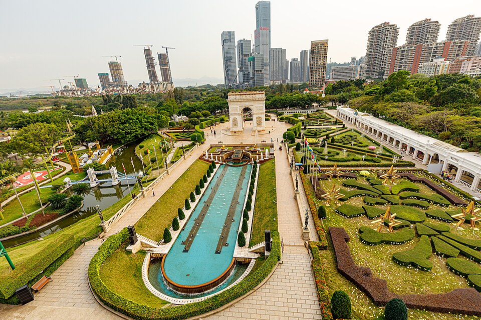 Miniature world landmarks at Window of the World, Shenzhen