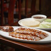 Sliced Peking duck served at a restaurant in Beijing