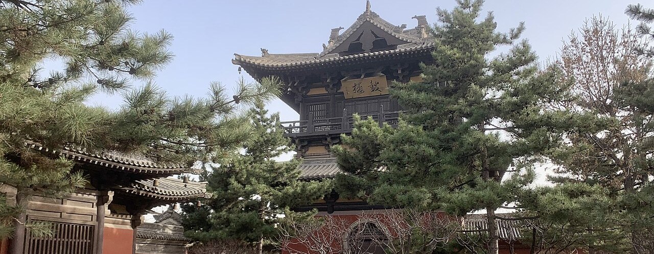 The pine-framed hall of Huayan Temple inside Datong's old town